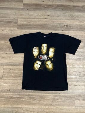 Vintage 'NSYNC Band T-Shirt Unisex Black Size Large
